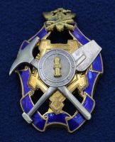Изображение награды : нагрудный (наградной) знак "Лучший работник службы капитального строительства"