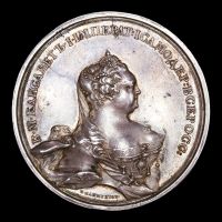 Изображение награды : настольная медаль "В память кончины императрицы Елизаветы Петровны"