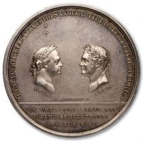 Изображение награды : настольная медаль "В память 100-летия присоединения Риги к России"