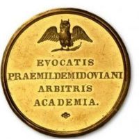 Изображение награды : настольная медаль "Для рассматривавших сочинения соискателей Демидовской премии"