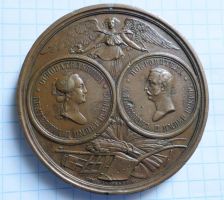 Изображение награды : настольная медаль "В память выставки 1860 г."