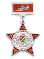 Изображение награды : нагрудный (наградной) знак "Почетный ветеран ЮАО города Москвы"
